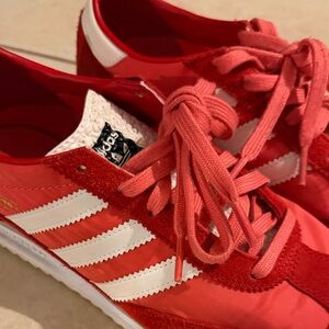 Adidas Vibrant Red Athletic Shoes